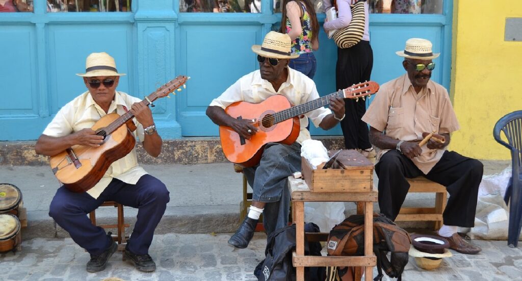Sänger in den Straßen Kubas